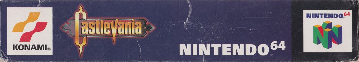 Spine/Sides for Castlevania (Nintendo 64): Top