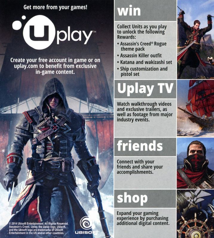 Assassin's Creed: Rogue (Limited Edition) cover or packaging material -  MobyGames