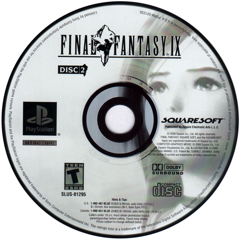 Media for Final Fantasy IX (PlayStation): Disc 2