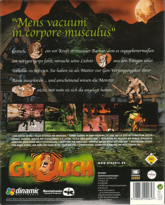Back Cover for Rocko's Quest (Windows)
