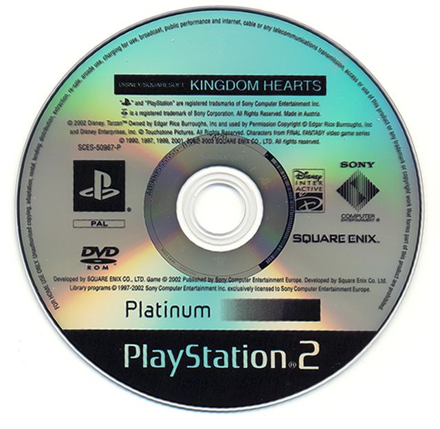 Media for Kingdom Hearts (PlayStation 2) (Platinum release)
