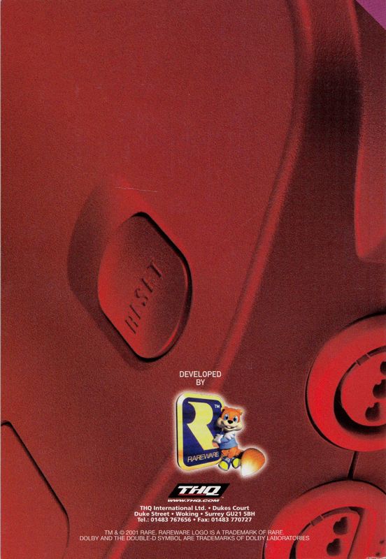 Conker's Bad Fur Day cover or packaging material MobyGames