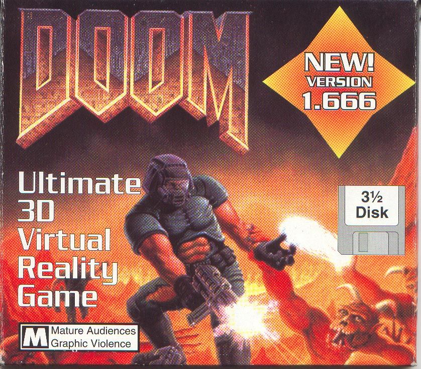 Front Cover for Doom (DOS) (Shareware Version)
