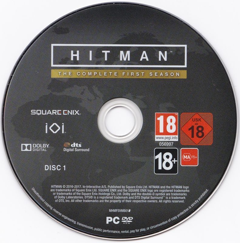 Media for Hitman: The Complete First Season (Steelbook Edition) (Windows): Disc 1