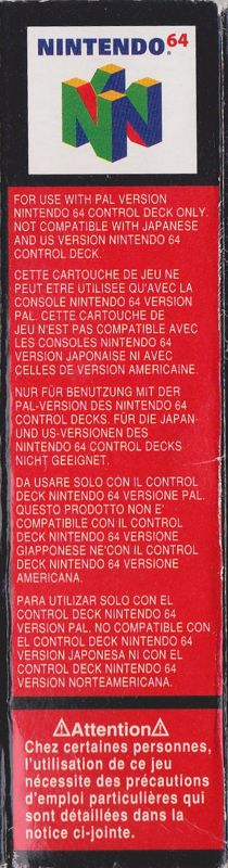 Spine/Sides for Goemon's Great Adventure (Nintendo 64): Right