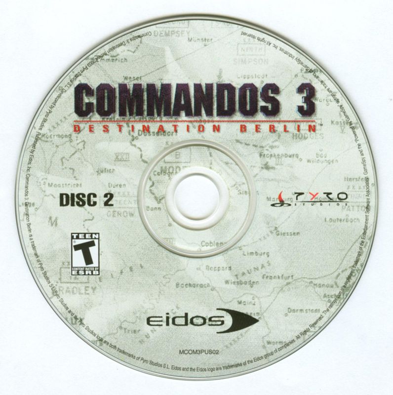 Commandos 3: Destination Berlin cover or packaging material - MobyGames