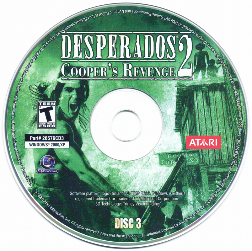 Media for Desperados 2: Cooper's Revenge (Windows): Disc 3