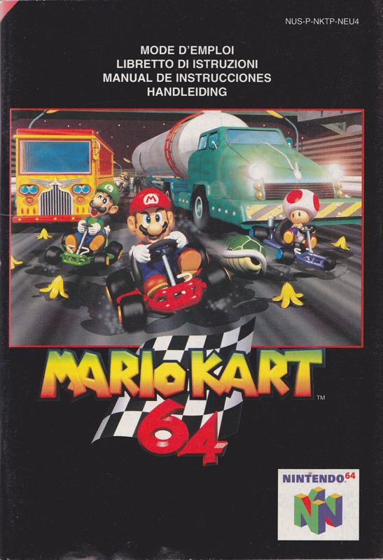 Manual for Mario Kart 64 (Nintendo 64): Front