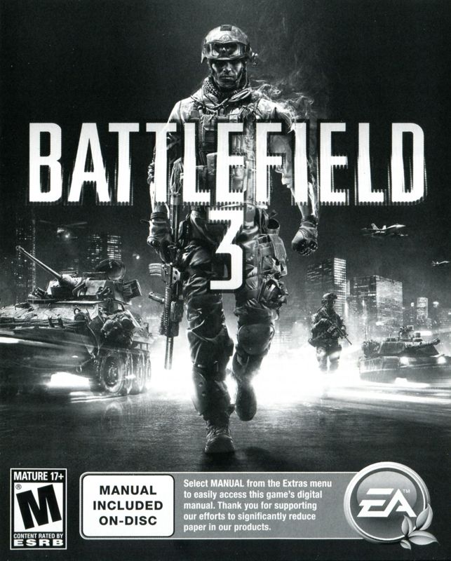 Manual for Battlefield 3 (PlayStation 3): Front