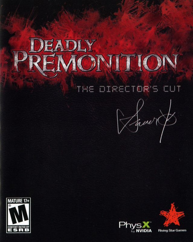 Manual for Deadly Premonition: The Director's Cut (PlayStation 3): Front