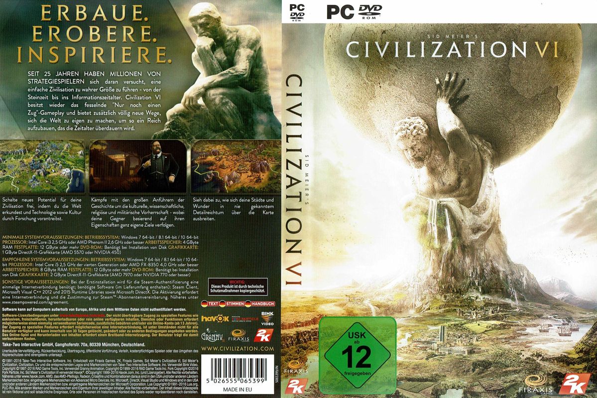 Other for Sid Meier's Civilization VI (Day One Edition) (Windows): Keep Case - Full Cover