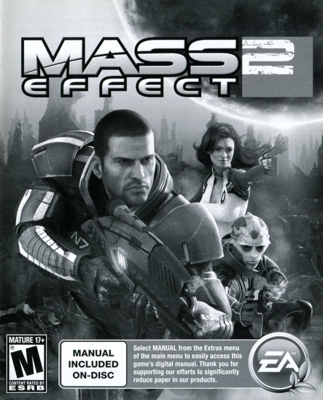 Manual for Mass Effect 2 (PlayStation 3): Front