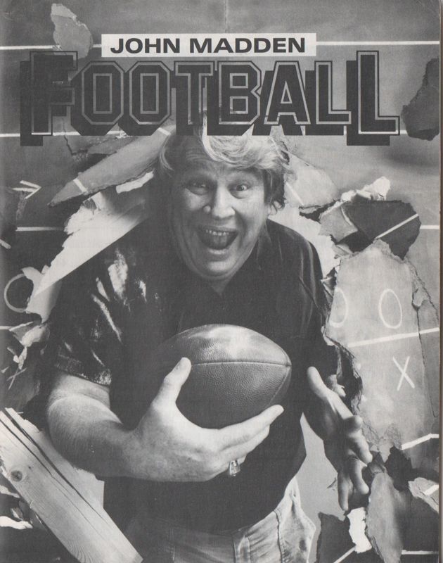 Manual for John Madden Football (Commodore 64): Front