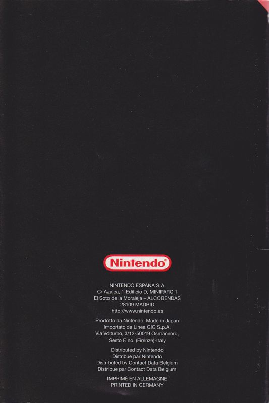 Manual for F-Zero X (Nintendo 64): Back