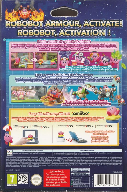 Kirby: Planet Robobot (Amiibo Bundle) cover or packaging material -  MobyGames