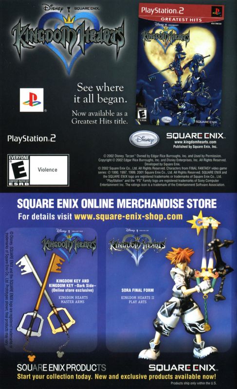 Kingdom Hearts II (Greatest Hits), Square Enix, PlayStation 2 