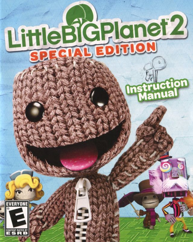 Manual for LittleBigPlanet 2: Special Edition (PlayStation 3): Front