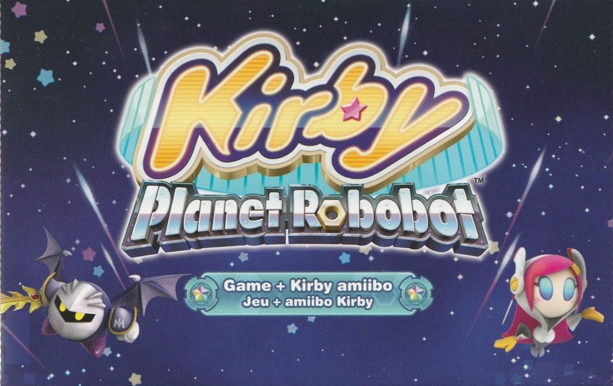 Spine/Sides for Kirby: Planet Robobot (Amiibo Bundle) (Nintendo 3DS): Top