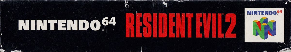 Spine/Sides for Resident Evil 2 (Nintendo 64): Top