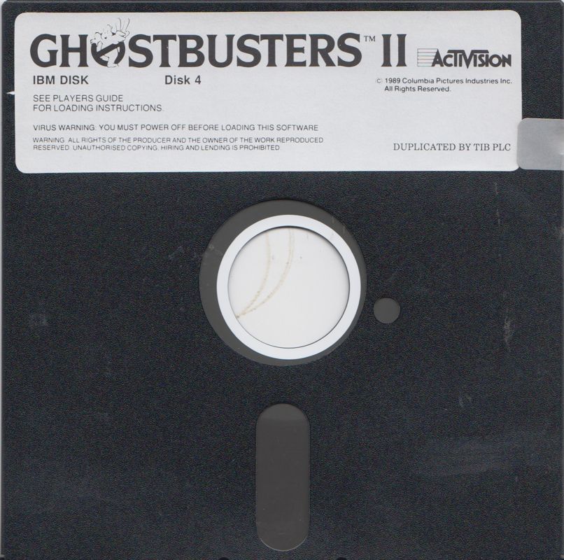 Media for Ghostbusters II (DOS): Disk 4
