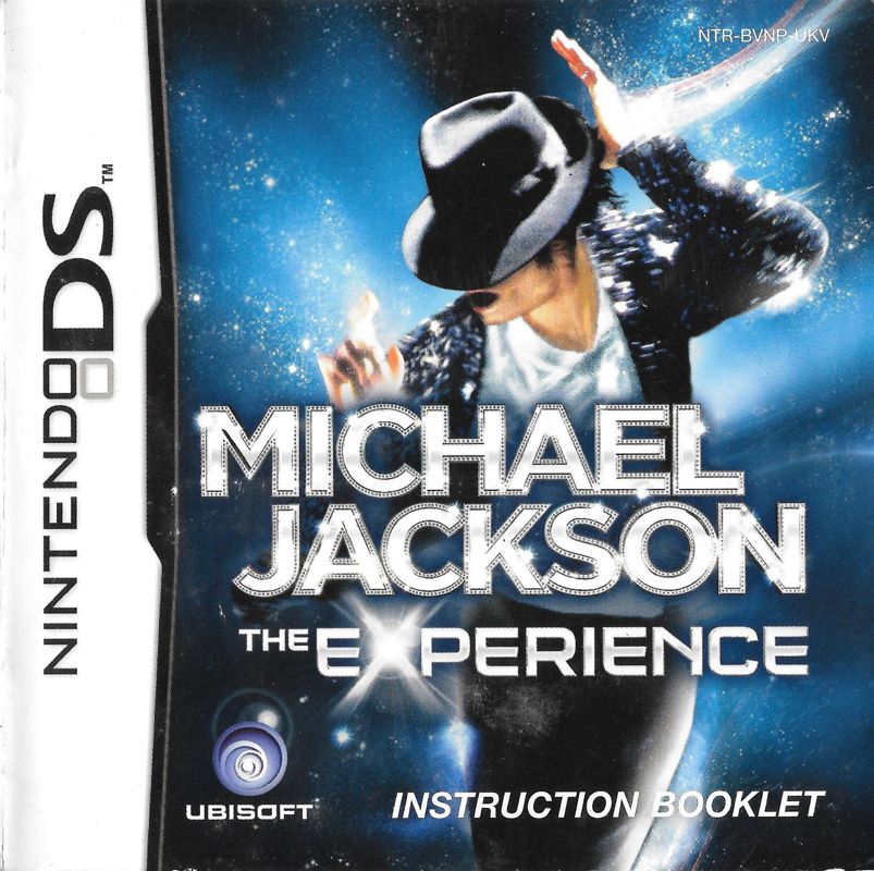 Manual for Michael Jackson: The Experience (Nintendo DS): Front