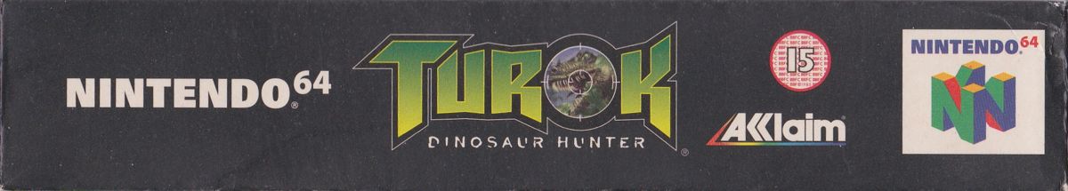 Spine/Sides for Turok: Dinosaur Hunter (Nintendo 64) (Rerelease): Top