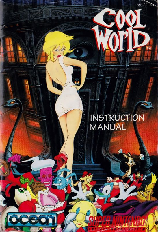 Manual for Cool World (SNES): Front