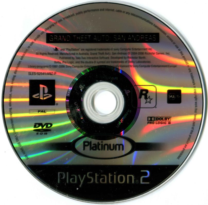 Grand Theft Auto: San Andreas cover or packaging material - MobyGames