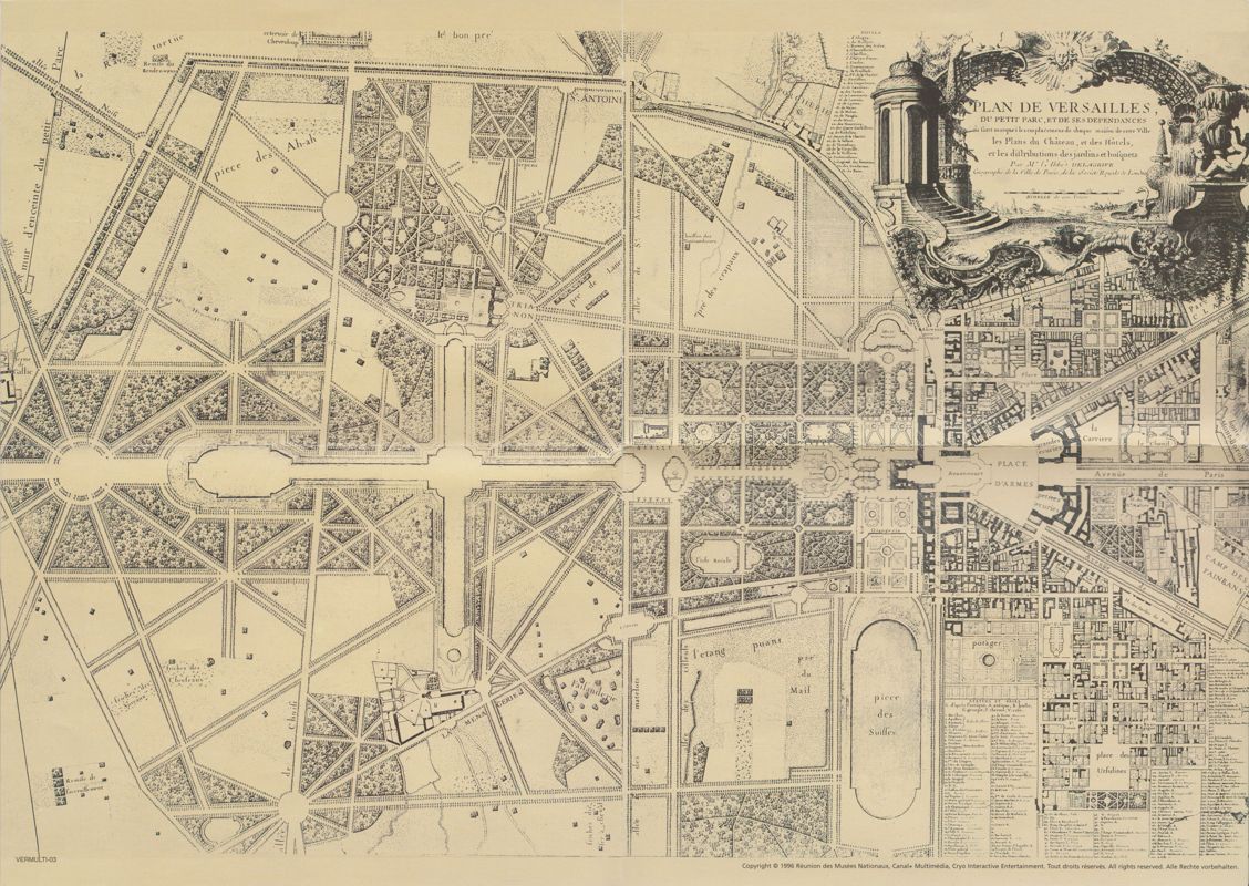 Map for Versailles 1685 (DOS and Windows) (New version enhanced for Windows 95)