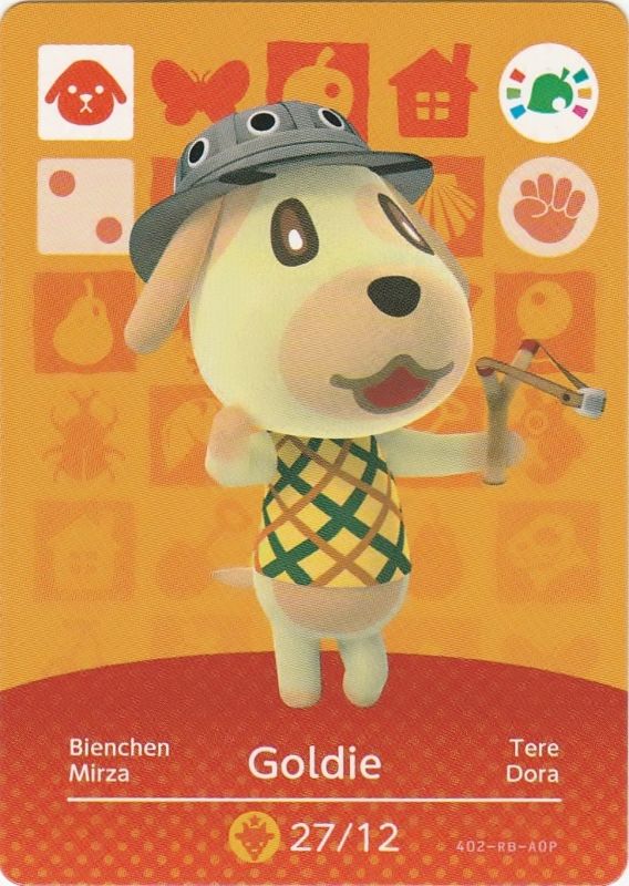 Extras for Animal Crossing: Amiibo Festival (Amiibo Bundle) (Wii U): Amiibo Card - Goldie