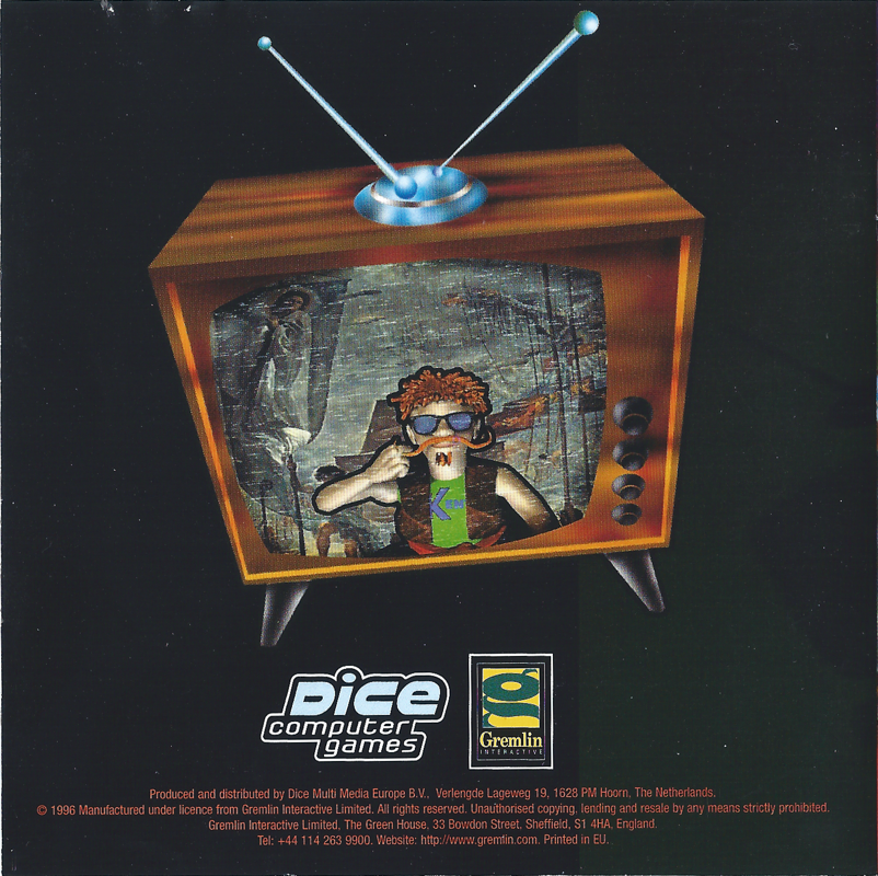 Manual for Normality (DOS) (Dice Multimedia release): Back