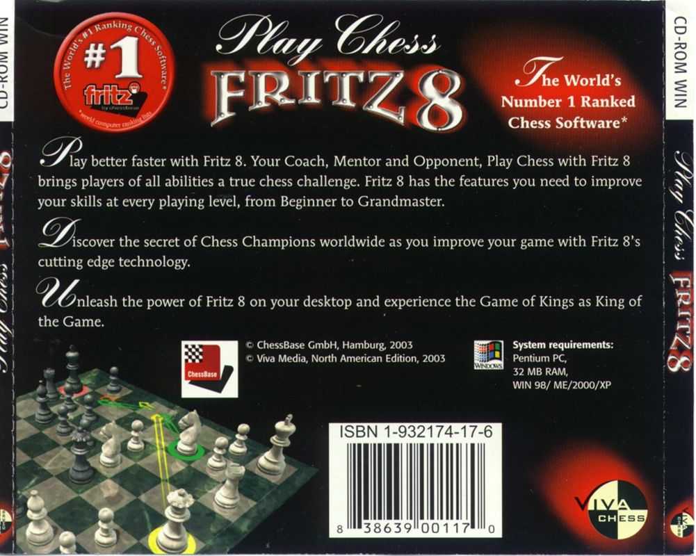 Other for Fritz 8 (Windows): Jewel Case - Back