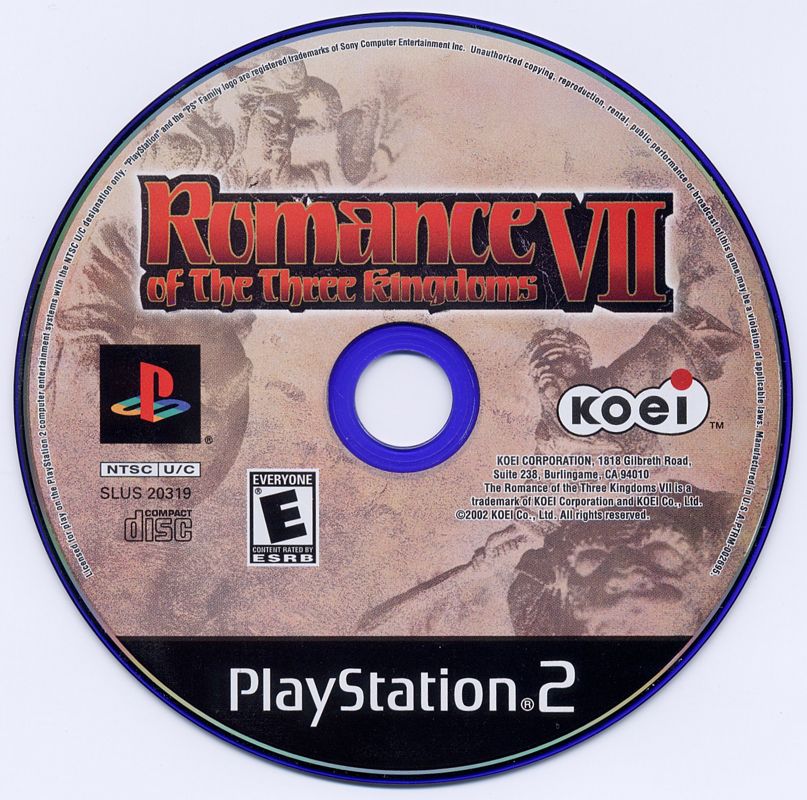Media for Romance of the Three Kingdoms VII (PlayStation 2)