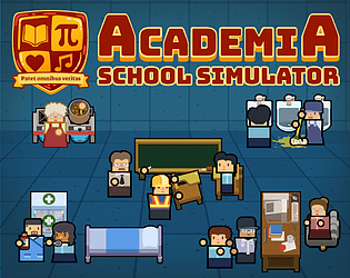 Front Cover for Academia: School Simulator (Windows) (itch.io release)