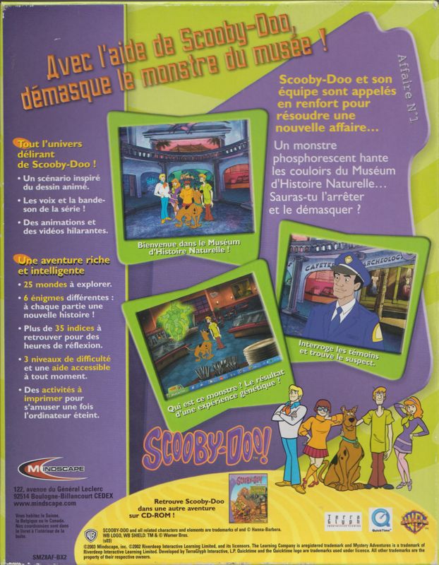 Back Cover for Scooby-Doo!: Case File #1 - The Glowing Bug Man (Windows)