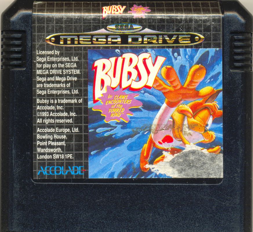 Media for Bubsy in: Claws Encounters of the Furred Kind (Genesis)