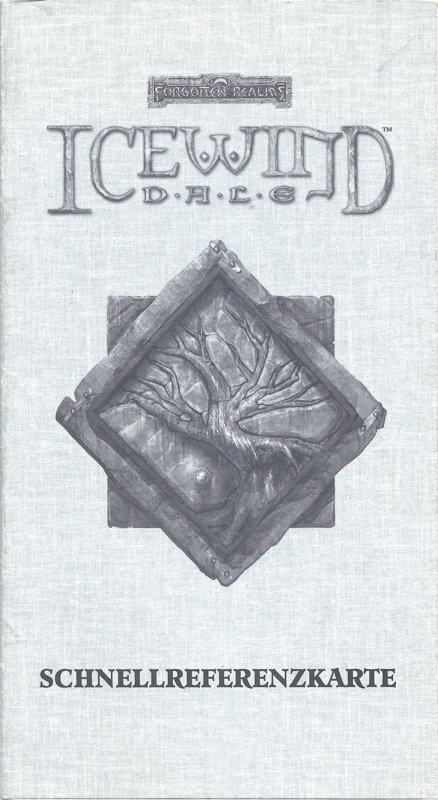 Reference Card for Icewind Dale (Windows): Front