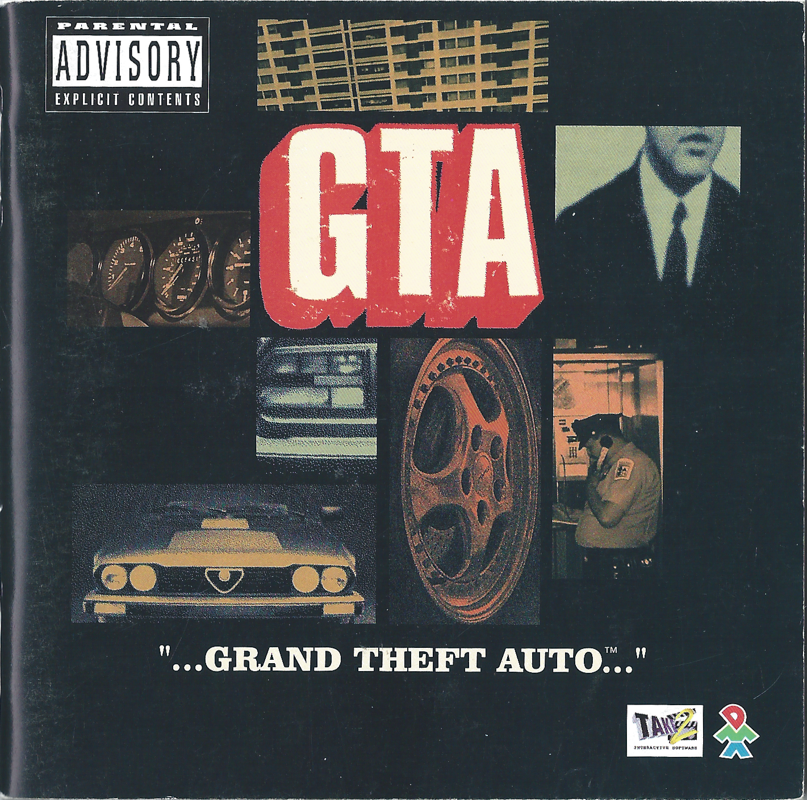 Manual for Grand Theft Auto (DOS and Windows) (Take 2 release (alternative disc)): Front