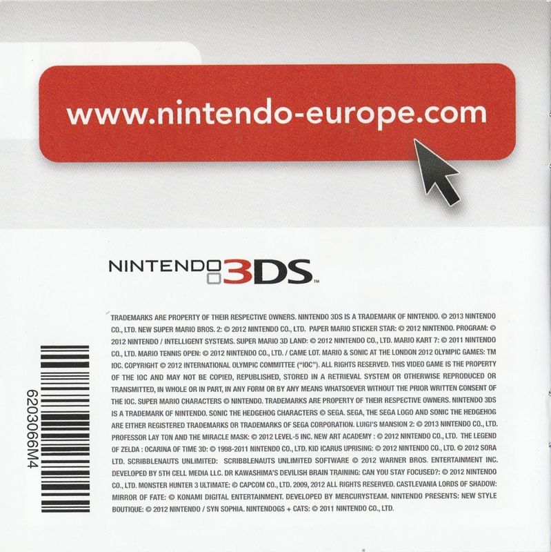 Advertisement for Donkey Kong Country Returns 3D (Nintendo 3DS): Catalogue - Back
