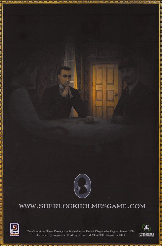 Manual for Sherlock Holmes: Secret of the Silver Earring (Windows): Back