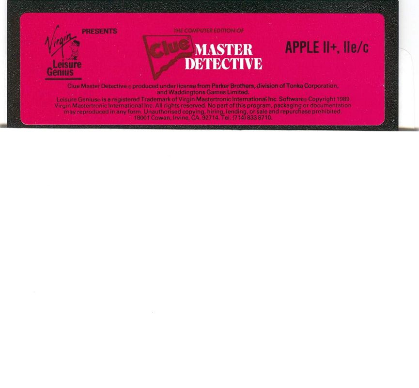 Media for Clue: Master Detective (Apple II)
