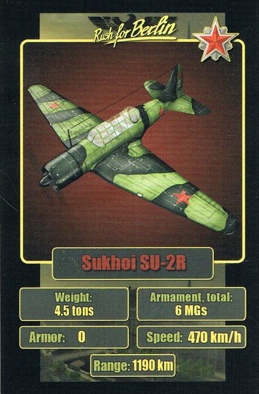 Extras for Rush for Berlin (Collector's Edition) (Windows): Card Game - SU-2R - Front