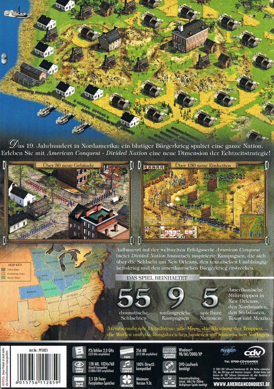 American Conquest: Divided Nation cover or packaging material - MobyGames