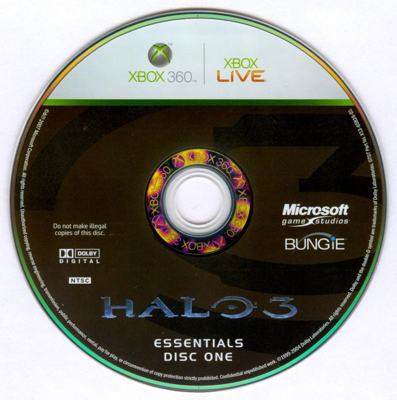 Media for Halo 3 (Legendary Edition) (Xbox 360): Essentials Disc 1/2