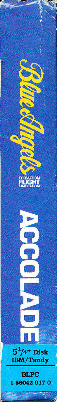 Spine/Sides for Blue Angels: Formation Flight Simulation (DOS) (5.25" Disk release): Left