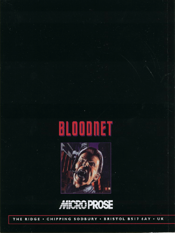 Manual for BloodNet (DOS): Back