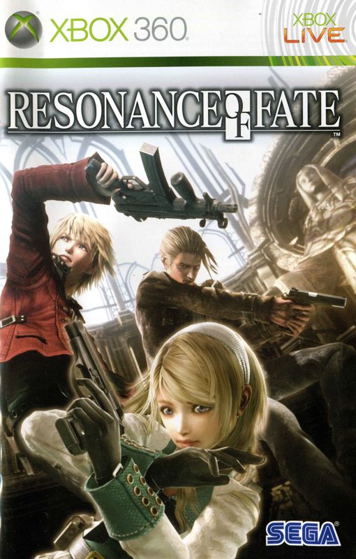 Manual for Resonance of Fate (Xbox 360): Front
