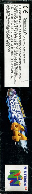Spine/Sides for International Superstar Soccer 64 (Nintendo 64): Bottom
