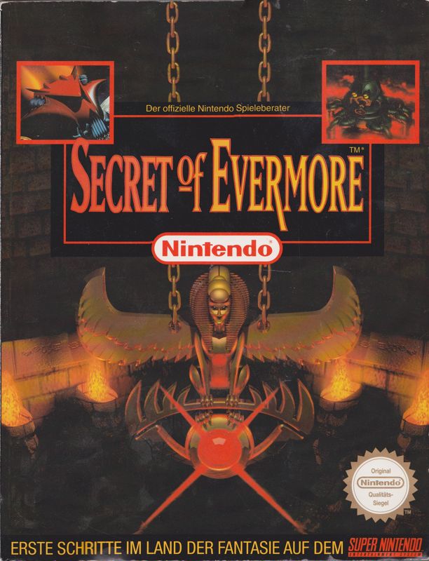 Manual for Secret of Evermore (SNES) (Big box /w Guide): Front