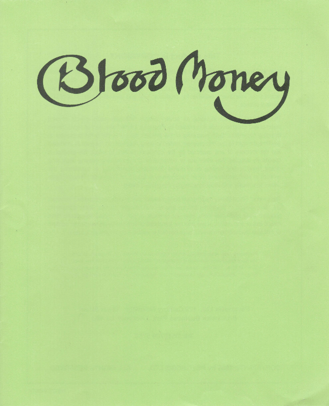 Blood Money cover or packaging material - MobyGames